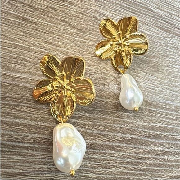 Statement drop earrings N478 - Picture 3 of 5